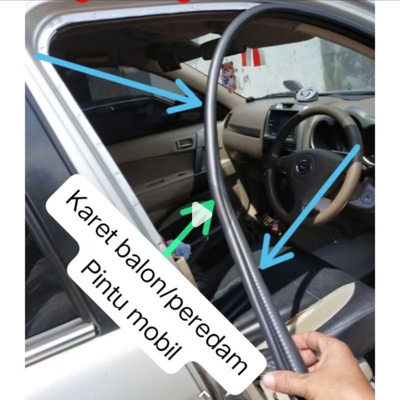 karet body pintu karet peredam pintu mobil toyota agya ayla all varian