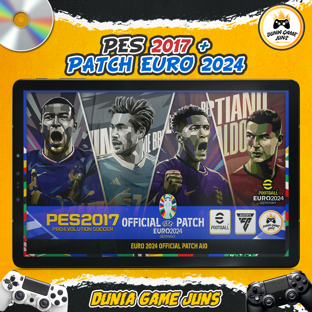 PES 2017 PATCH EURO 2024 | Pro Evolution Soccer 2017 | CD/DVD | Game PC/Komputer & Laptop