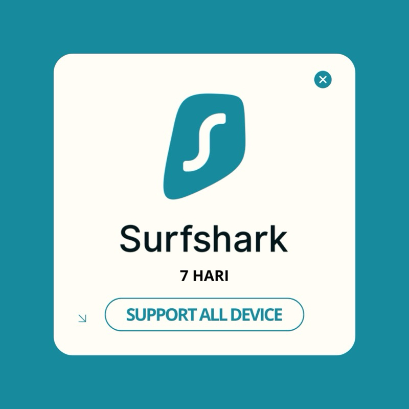 SURFSHARK VPN PREMIUM 7 HARI