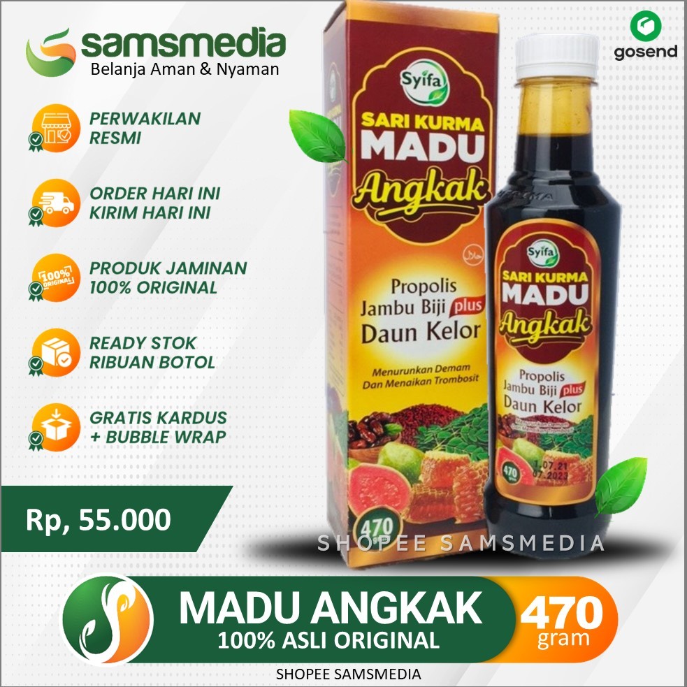 Sari Kurma Madu Angkak Asli Madu Angkak Propolis Jambu Biji Madu Angkak Darusyifa Atasi DBD Menaikan