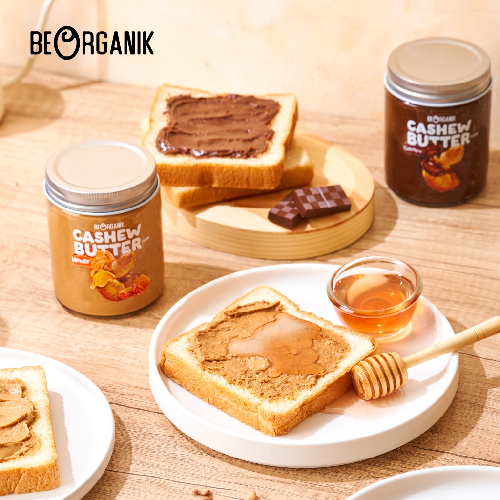 

Beorganik Roasted Cashew Butter / Selai Kacang Mede 260Gr (Unsweetened, Gluten Free, Vegan)