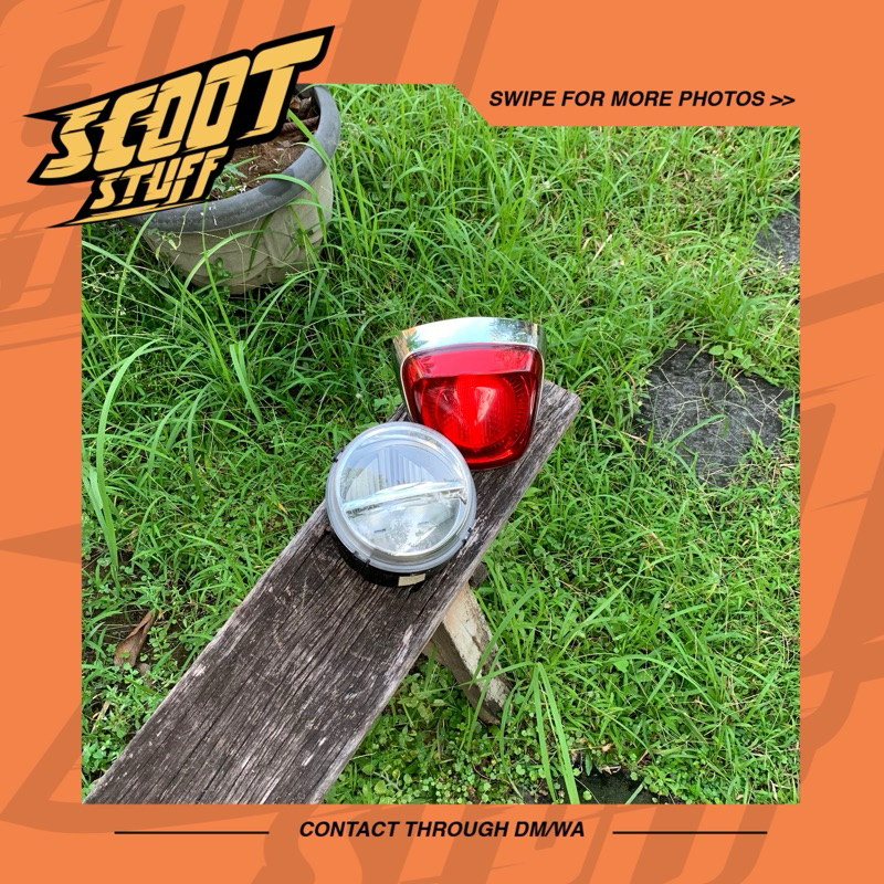 Headlamp, Stoplamp Standar LED Vespa Primavera Facelift 3V Iget Original Piaggio