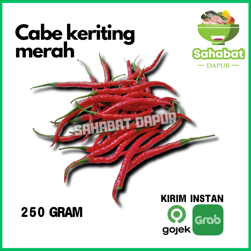 

Cabai / Cabe Keriting Merah 250gram - Sahabatdapur