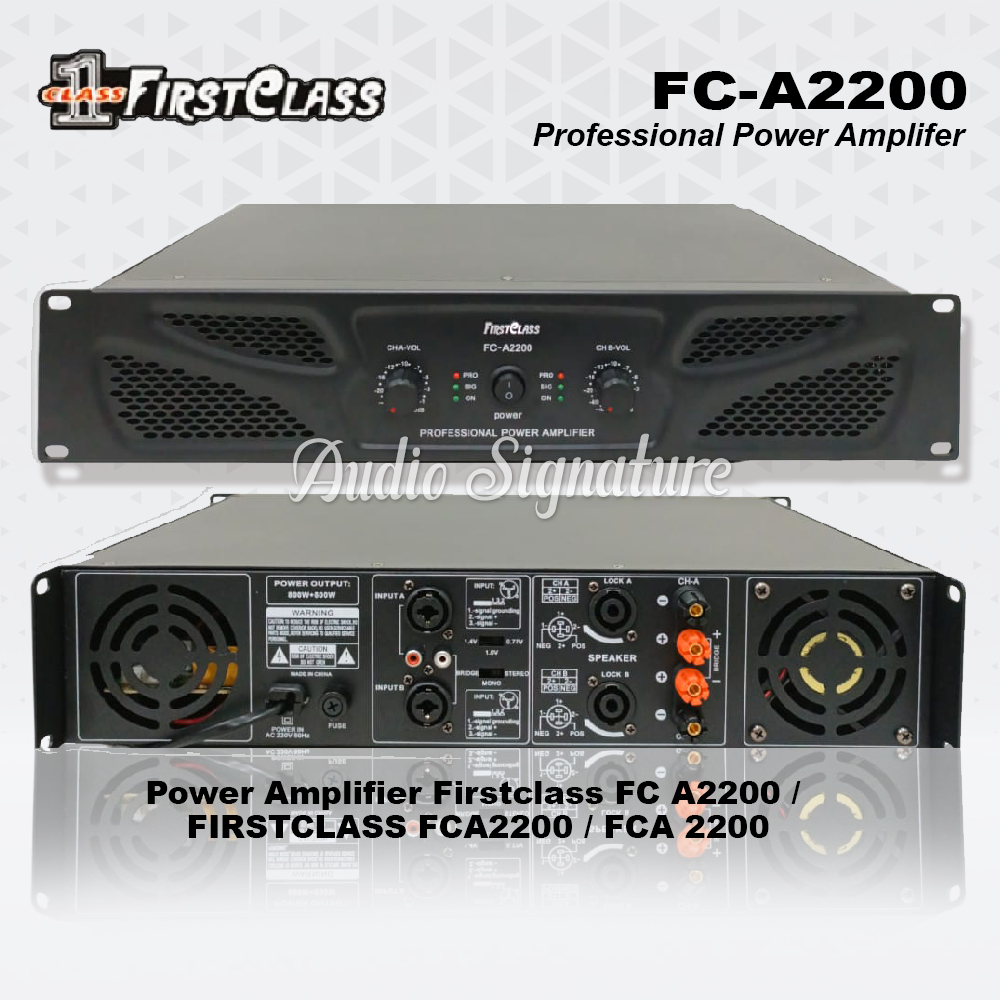Power Amplifier FIRSTCLASS FCA2200 | FC A2200 | FC A 2200 Original