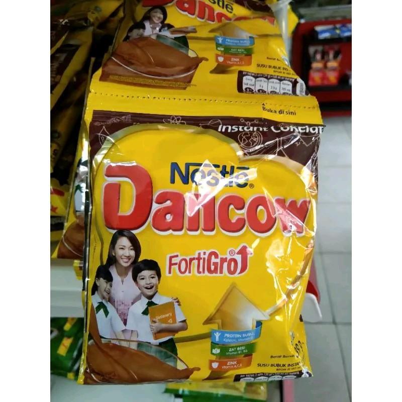 

Dancow Fortigrow Cokelat Per renceng isi 10 Susu Chocolate