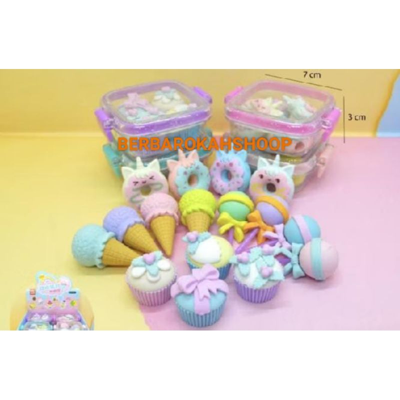 

Berbarokahshop penghapus bentuk candy land set box tutup transparan penghapus bentuk candy land set box tutup transparan