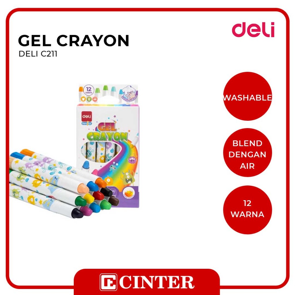 

DELI - KRAYON GEL / CRAYON GEL 12 WARNA C211