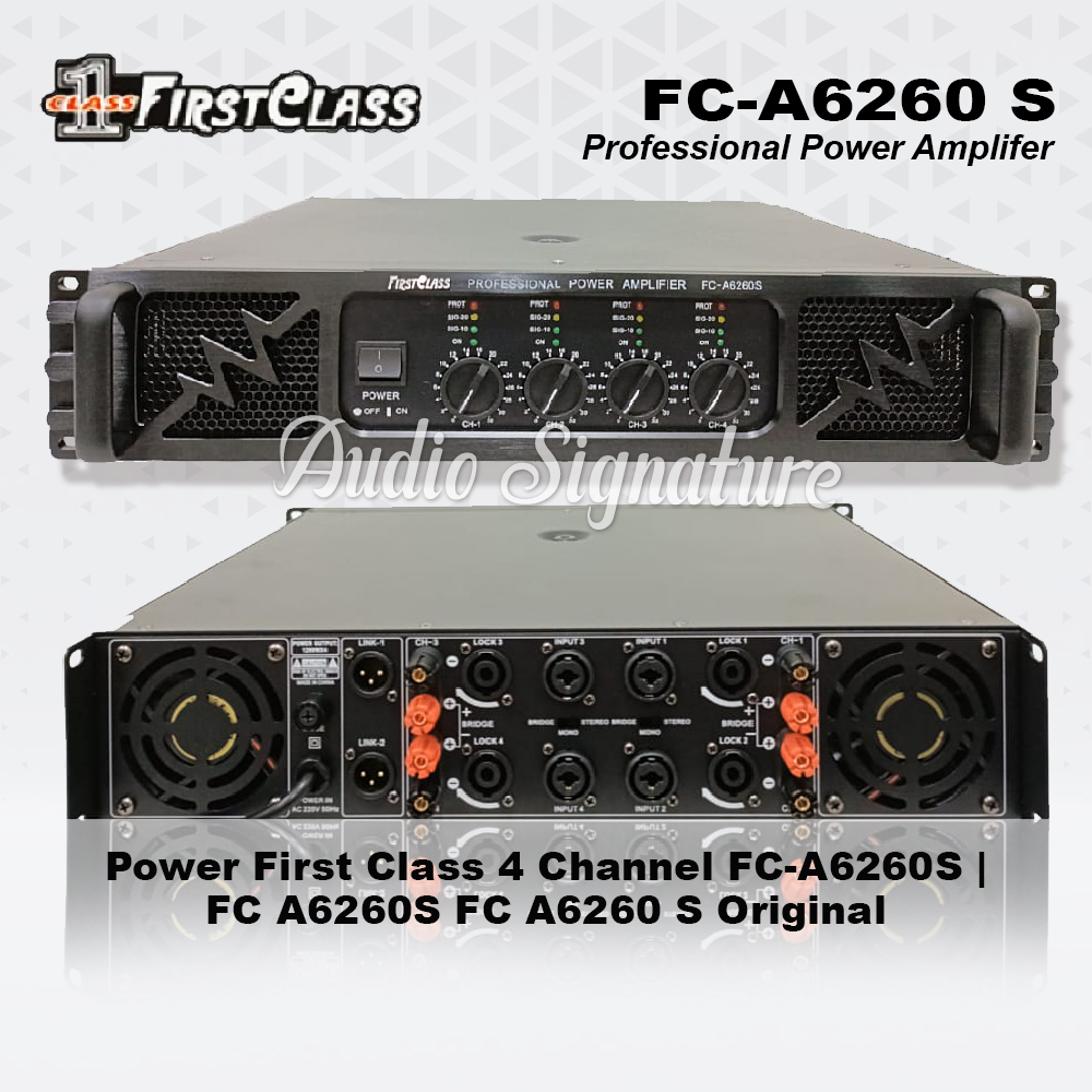 Power Amplifier FIRSTCLASS FCA6260S | FC A6260S | FC A 6260S | FC A 6260 S Original