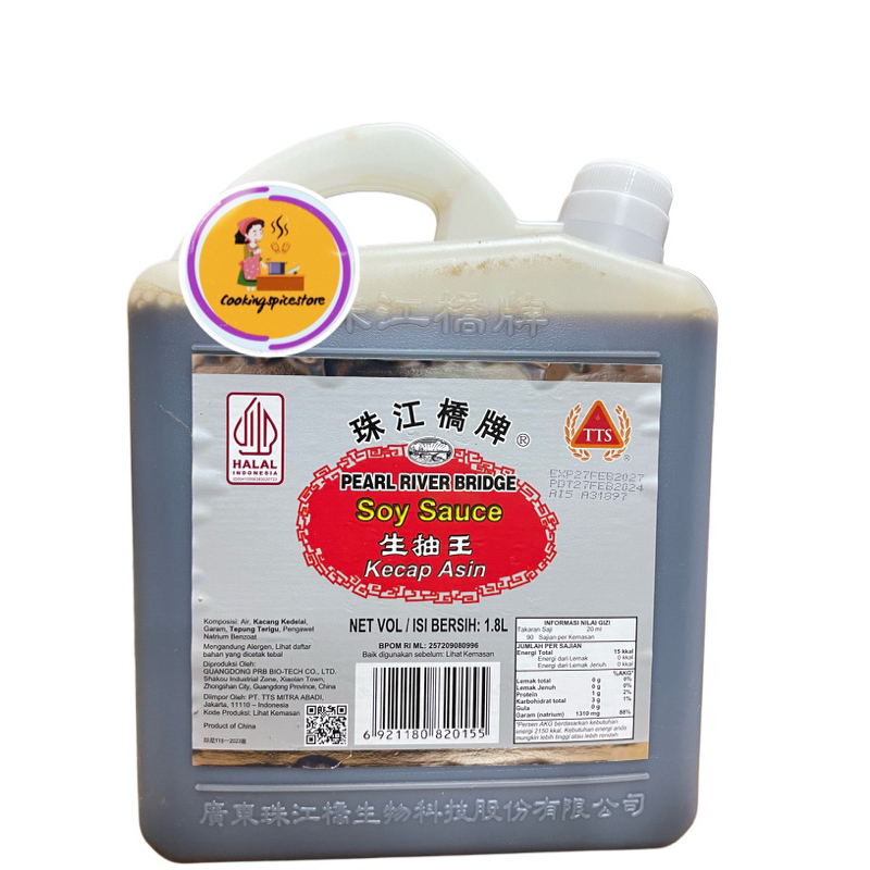 

Soy Sauce PRB 1.8L - Kecap Asin Soy Sauce Jerigen Pearl River Bridge Shoyu