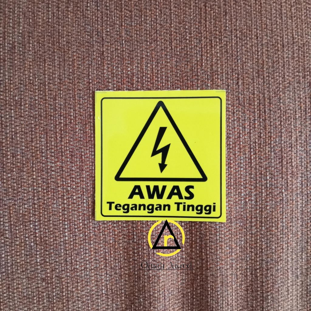 

Stiker Awas Tegangan Tinggi - Awas Arus Listrik - High Voltage