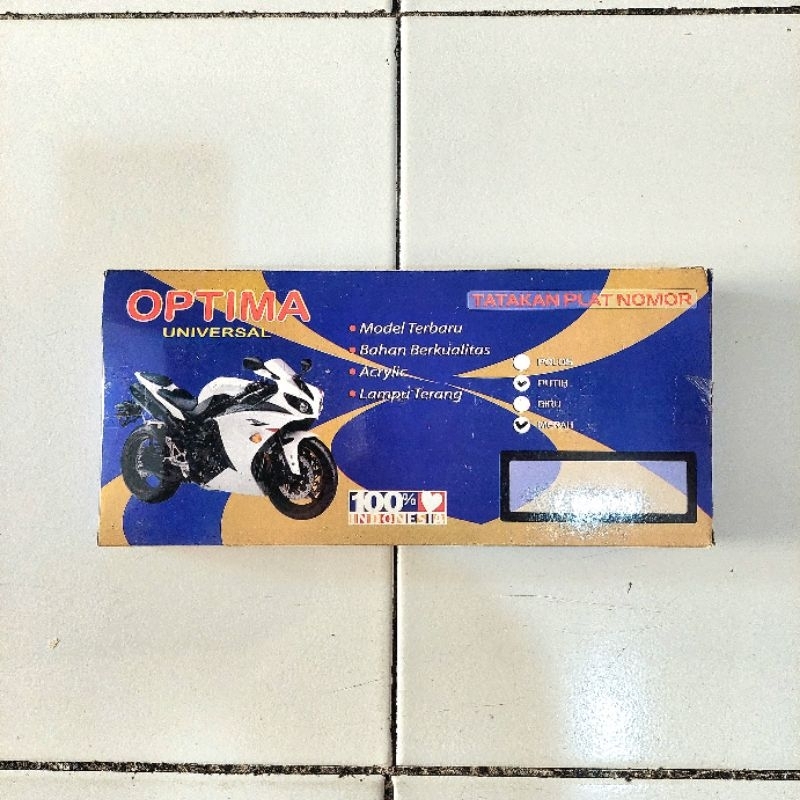 Frame Plat Nomor Motor Akrilik | Cover Plat Nomor Motor Acrylic | Dudukan Plat Nomor Motor | Tempat 