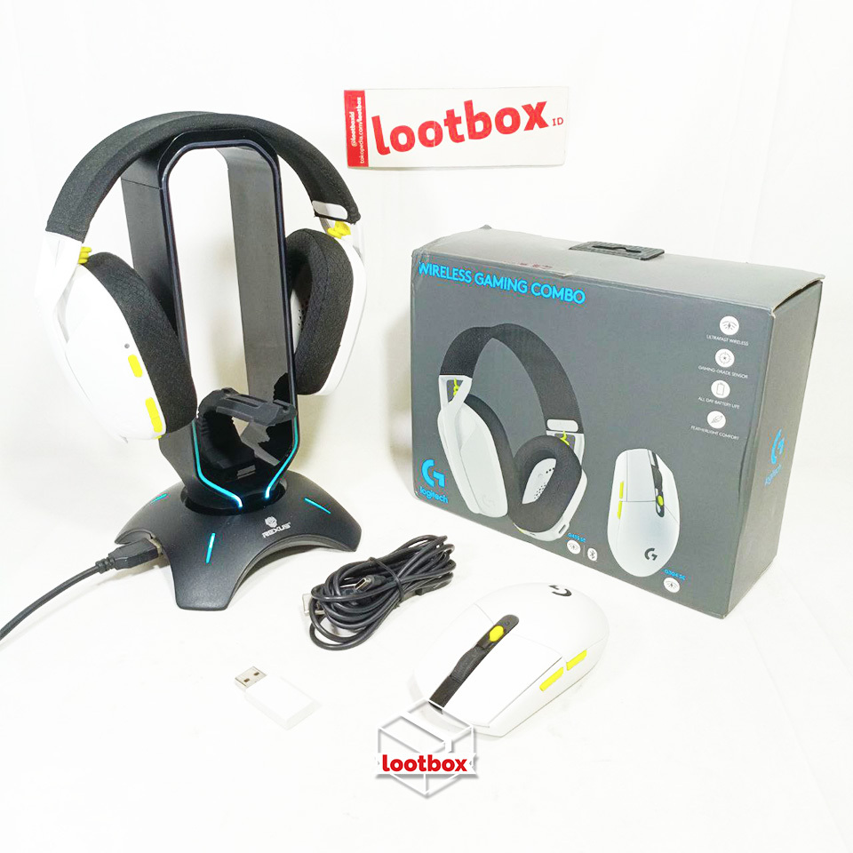Headset Gaming Wireless Bluetooth Logitech G435 SE + Mouse G304 Lightspeed - [SECOND]