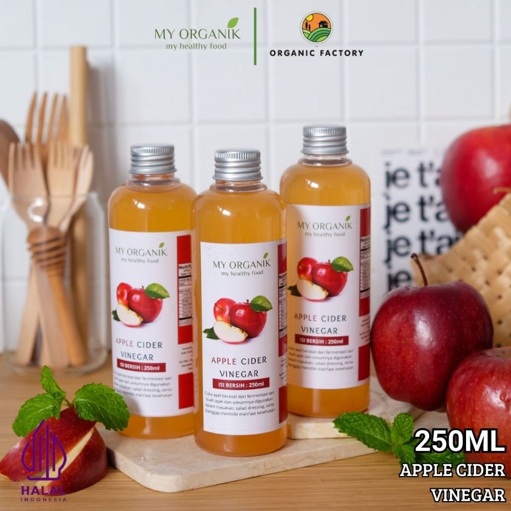 

My Organik Cuka Apel With Mother Asli Tanpa Campuran Apple Cider Vinegar With Mother Organic