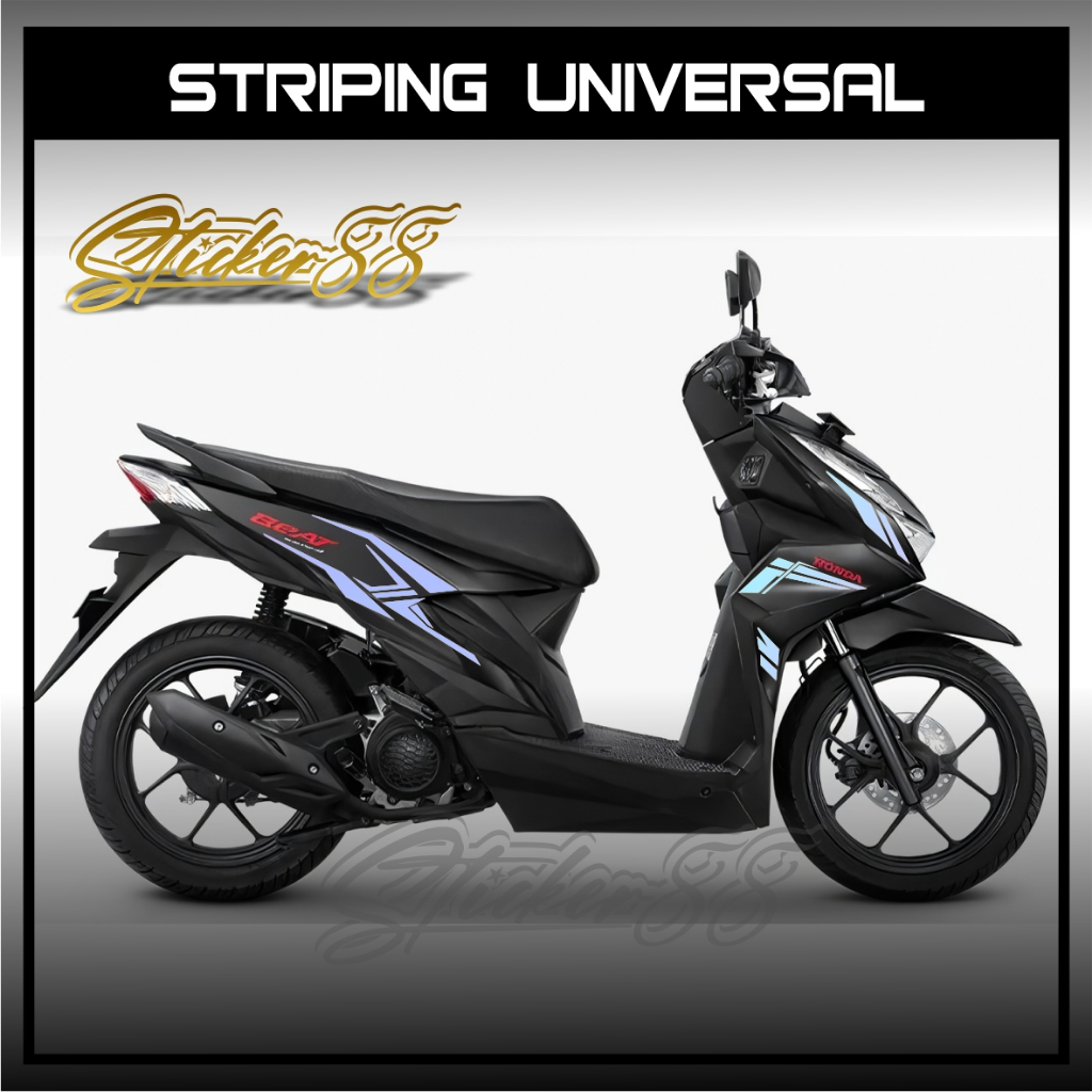 STIKER CUTTING HONDA BEAT DULUXE / STIKER LIST DELUXE / STRIPING LIST SIMPLE MINIMALIS /Cutting stik