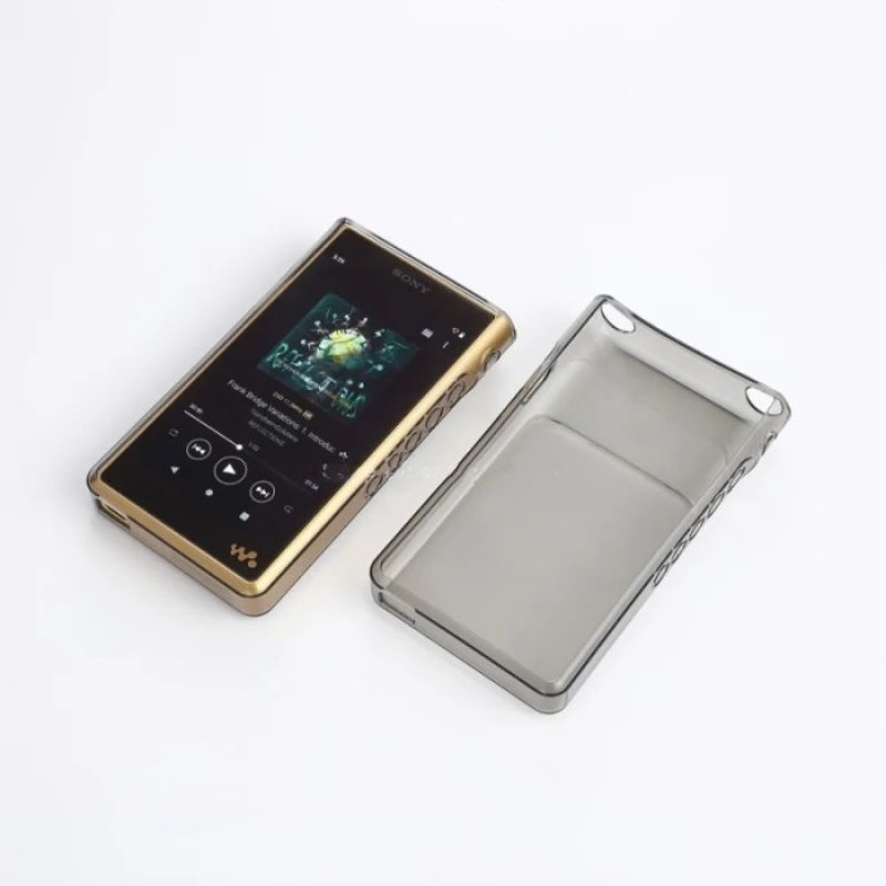 Soft Clear Black TPU Protective Case Cover for Sony Walkman NW-WM1AM2 NW-WM1ZM2