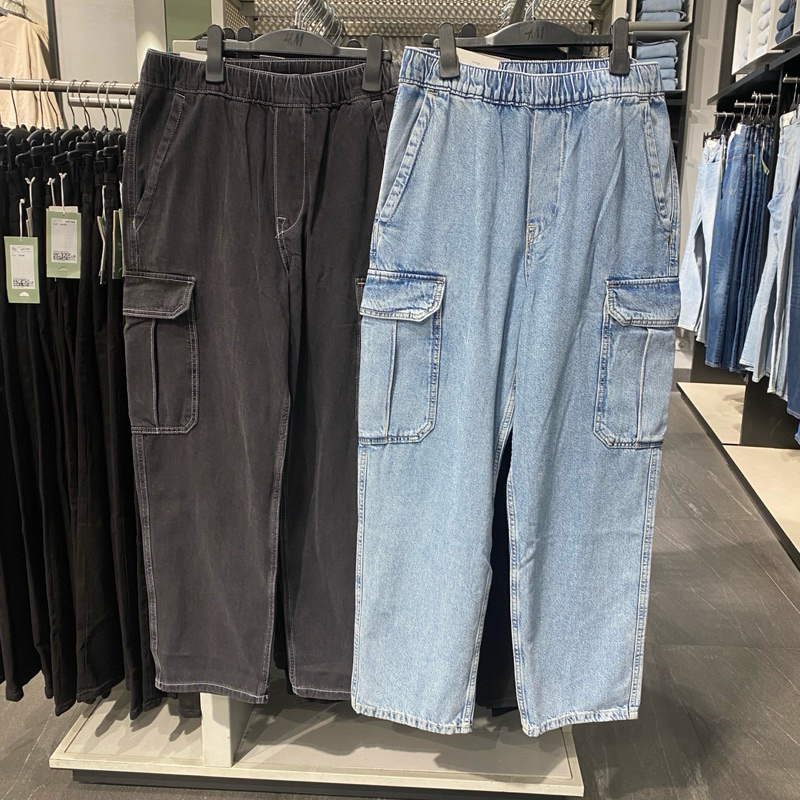 Celana Cargo pria Loose Fit H&M Original Store