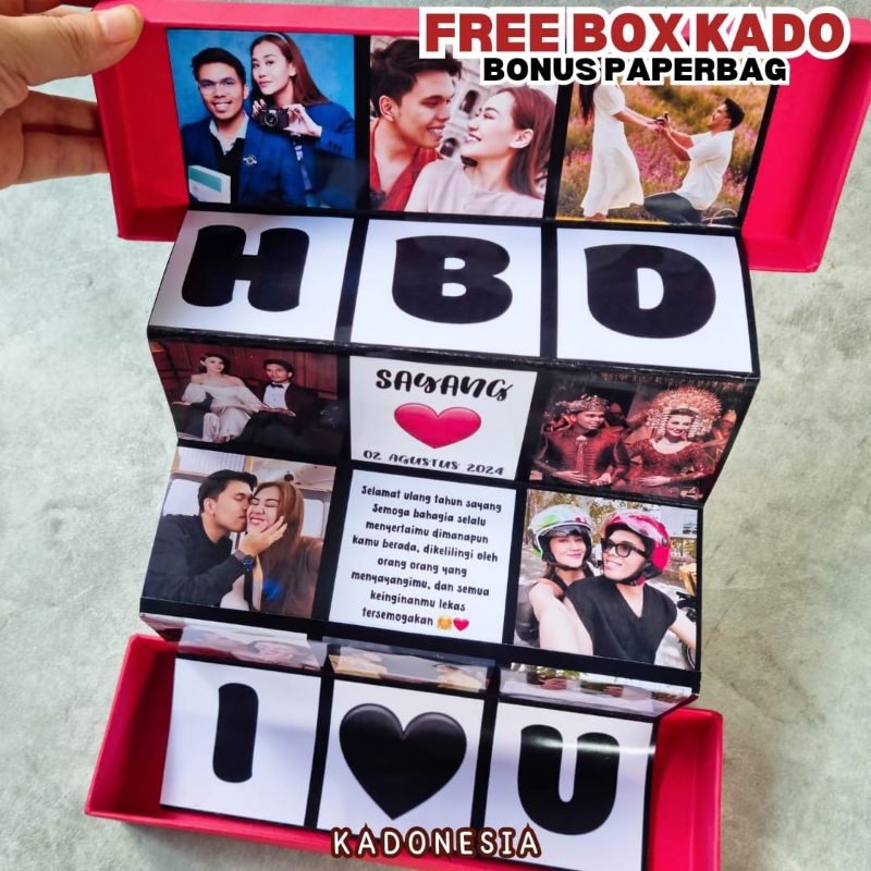 

Memory Box Jumbo / Box Polaroid Custom / Kado Romantis / Hadiah Pacar