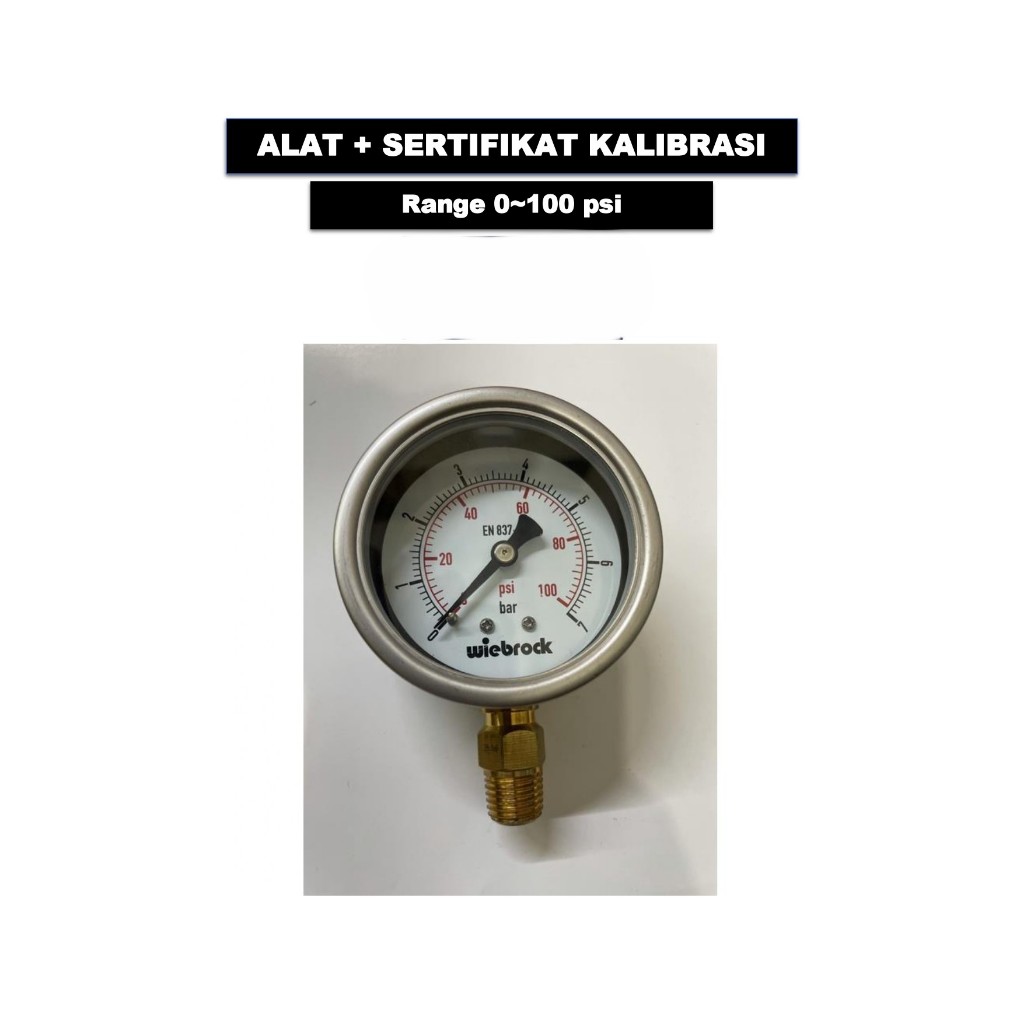 Pressure Gauge Wiebrock + Sertifikat Kalibrasi