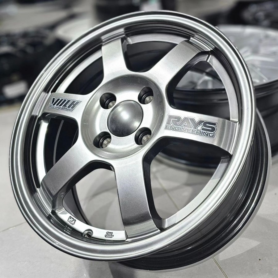 velg racing 15 TE37 FLOW FORMING R15 brio jazz city yaris agya cayla