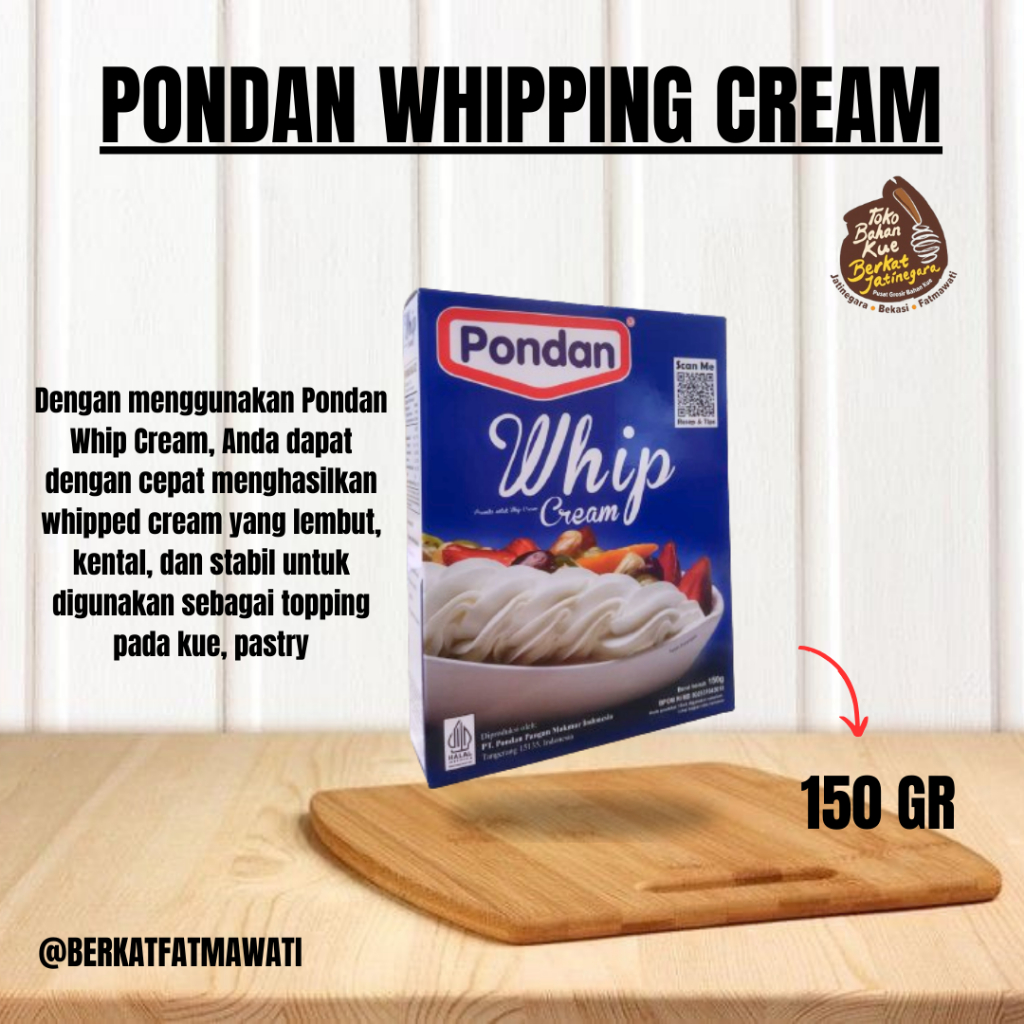 

PONDAN WHIP CREAM / WHIPING CREAM