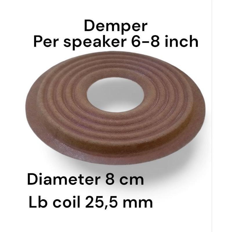 demper damper speaker spiker per pir membran spider wofer 6 inch 8 inch 6 in 8in