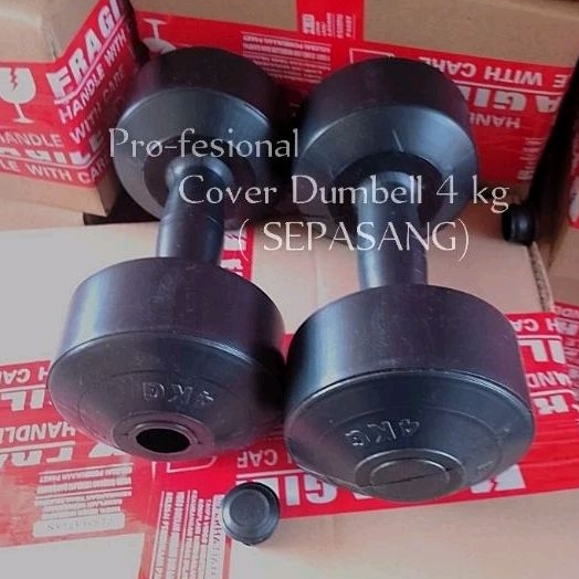 barbel kosongan 4 kg 2 pcs/ barbel 4 kg sepasang tanpa isi