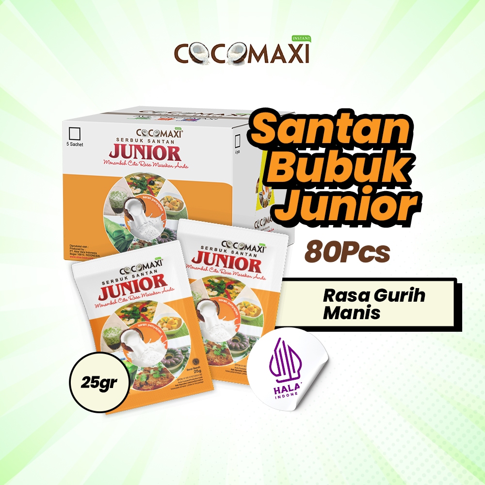 

COCOMAXI - Santan Bubuk Renceng Junior 25GR - 5 pcs x 16