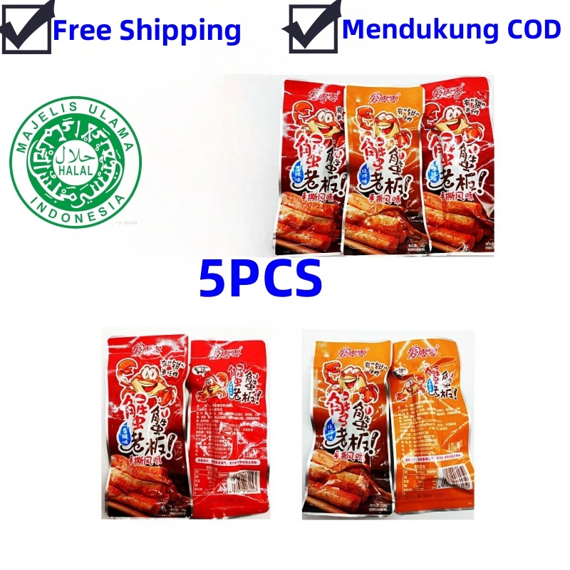 

Penawaran Super！！！Grosir Stik Daging Kepiting Sobek Tangan Pedas Impor Murah Makanan Ringan Lezat Halal Jajanan Instan
