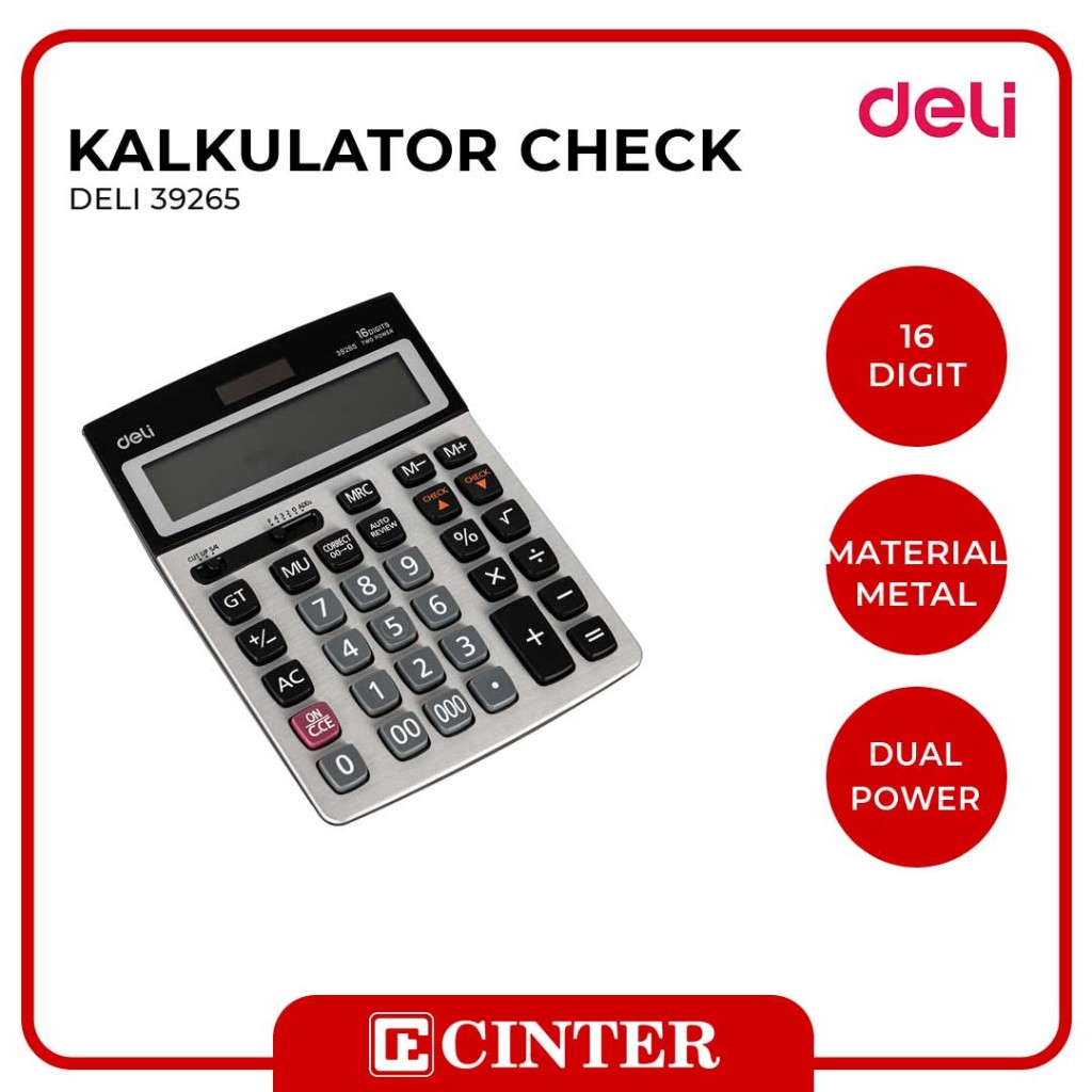 

DELI - KALKULATOR / CALCULATOR 16 DIGIT 39265