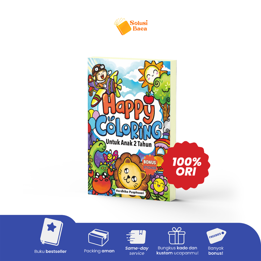 Buku Happy Coloring : Untuk Anak 2 Tahun | Cklik Media