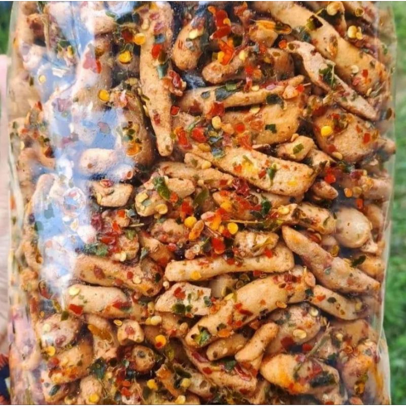 

Stik basreng Viral Extra pedas daun jeruk 500gr murah