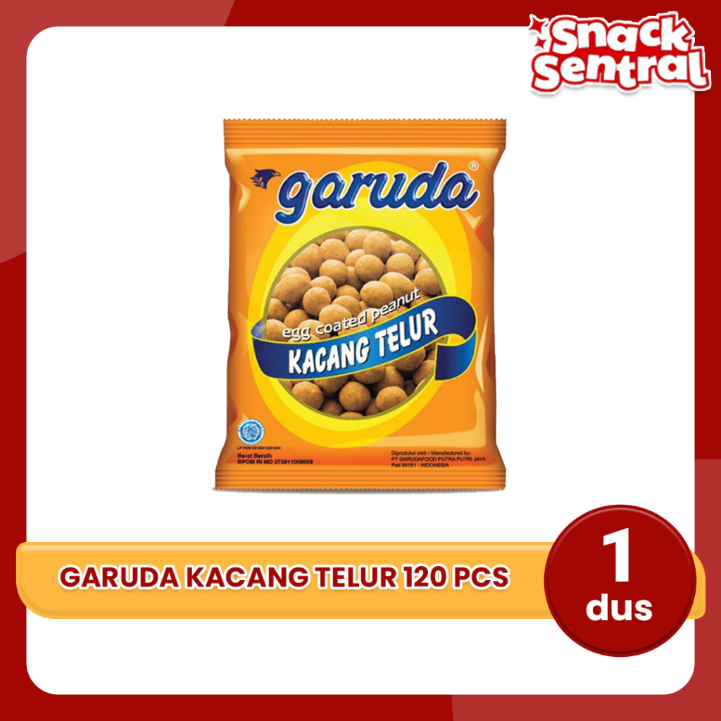 

Garuda Kacang Telur 120 Pcs - 1 Dus
