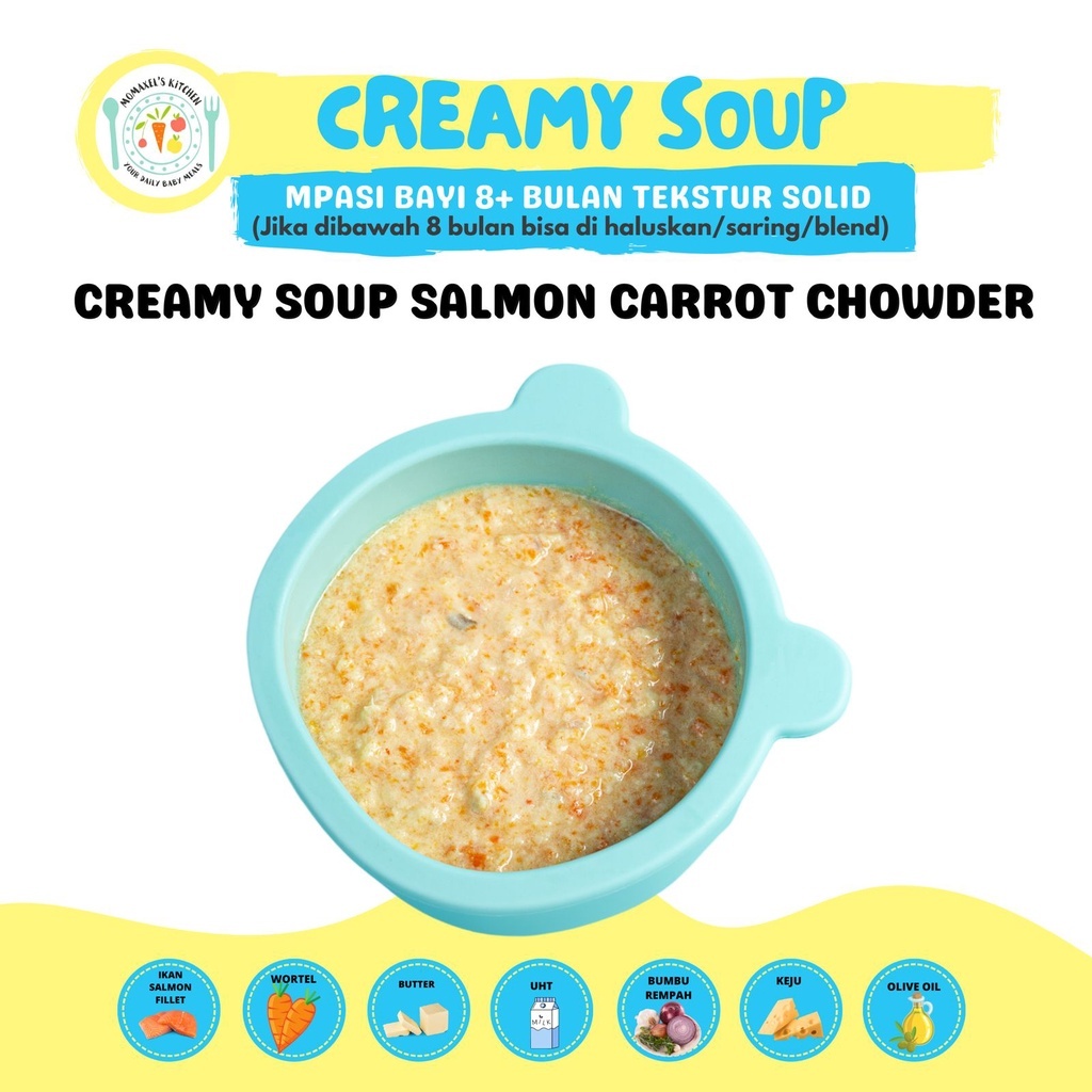 

CREAMY SOUP SALMON CARROT CHOWDER (FROZEN FOOD)