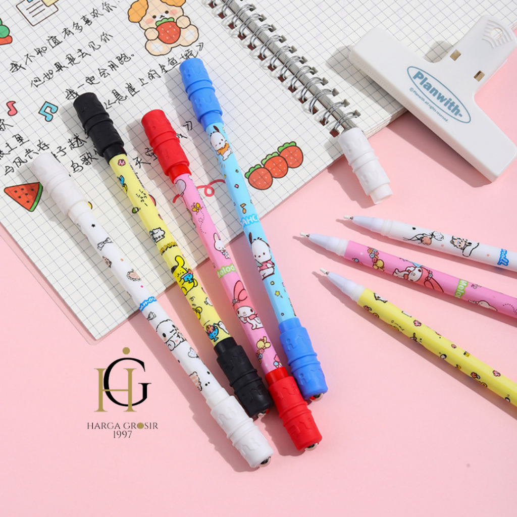 

pulpen tongkat putar magnet SANRIO 1pcs pen bolpen kreatif spinner lucu imut kado unik termurah terjangkau COD