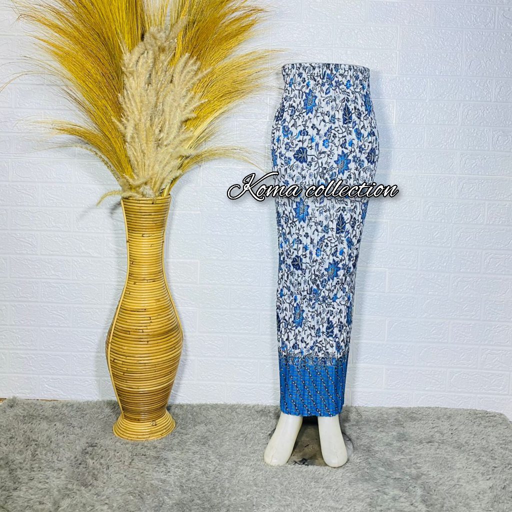 REAL PICT ROK PLISKET BATIK TANJUNG BIRU  / ROK PLISKET / BAWAHAN KEBAYA / ROK KEBAYA / ROK WISUDA /