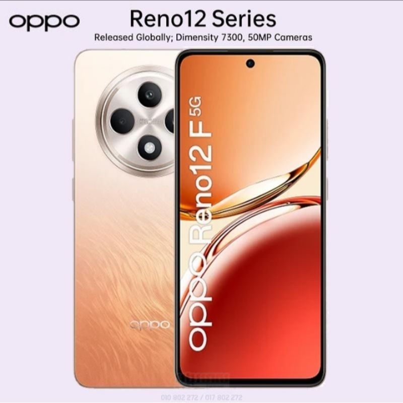 HP OPPO RENO 12F 5g Ram12/256gb Garansi Resmi Oppo Indonesia