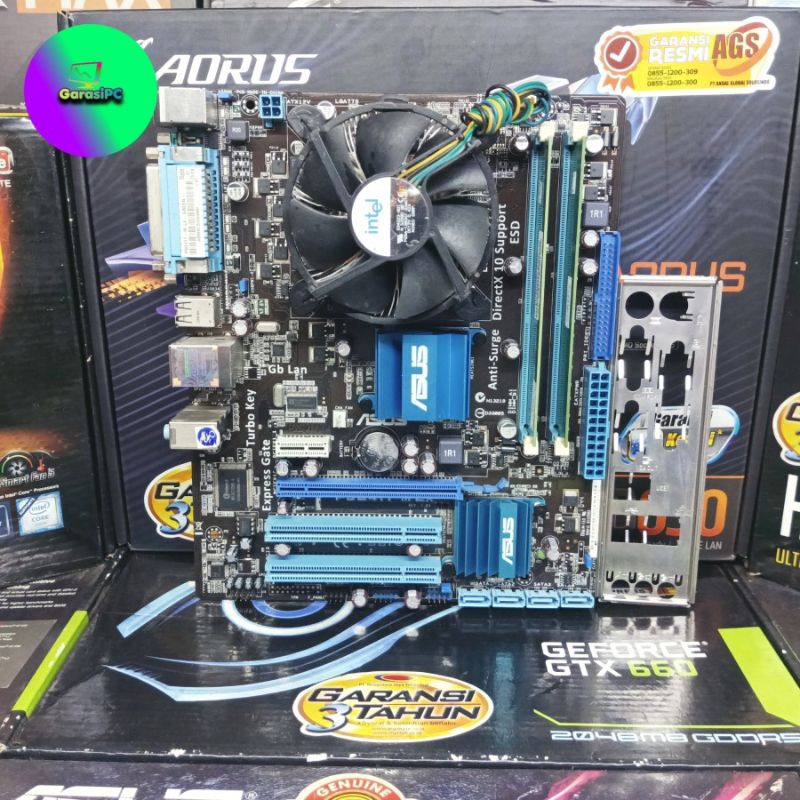 PAKET Motherboard G41 Asus Processor Intel Core 2 Duo Memory RAM 4Gb DDr3 Socket LGA 775