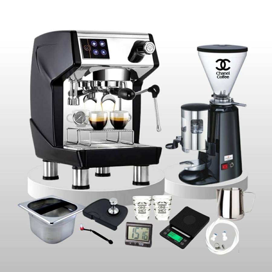 Paket mesin Coffee Espresso Semi Komersial + Grinder 900N + Tools