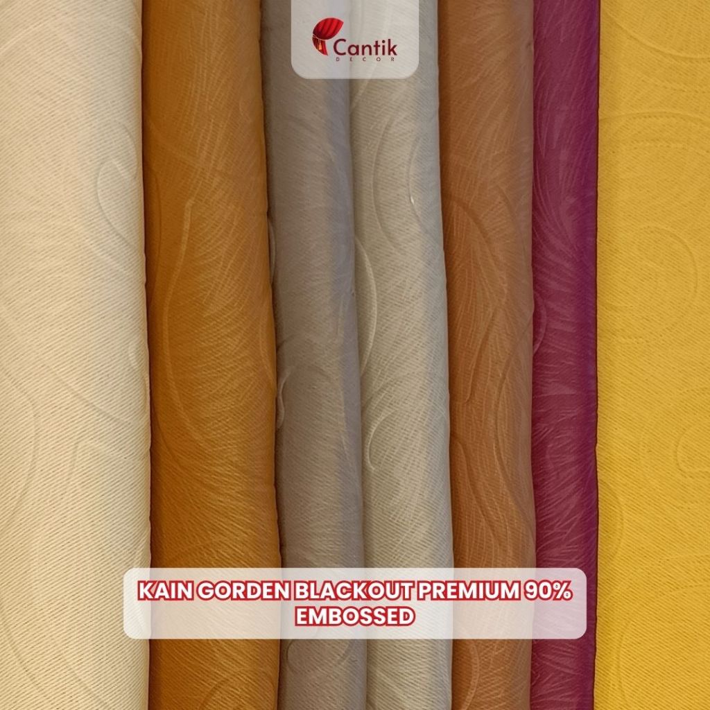 Kain Gorden Blackout Premium 90% Embossed ( Bahan Kain Aja)