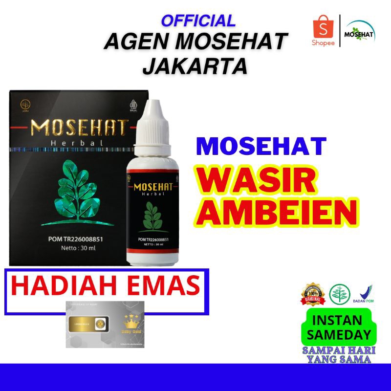 MOSEHAT Obat Wasir Ambeien Herbal Ekstrak Daun Kelor Ampuh