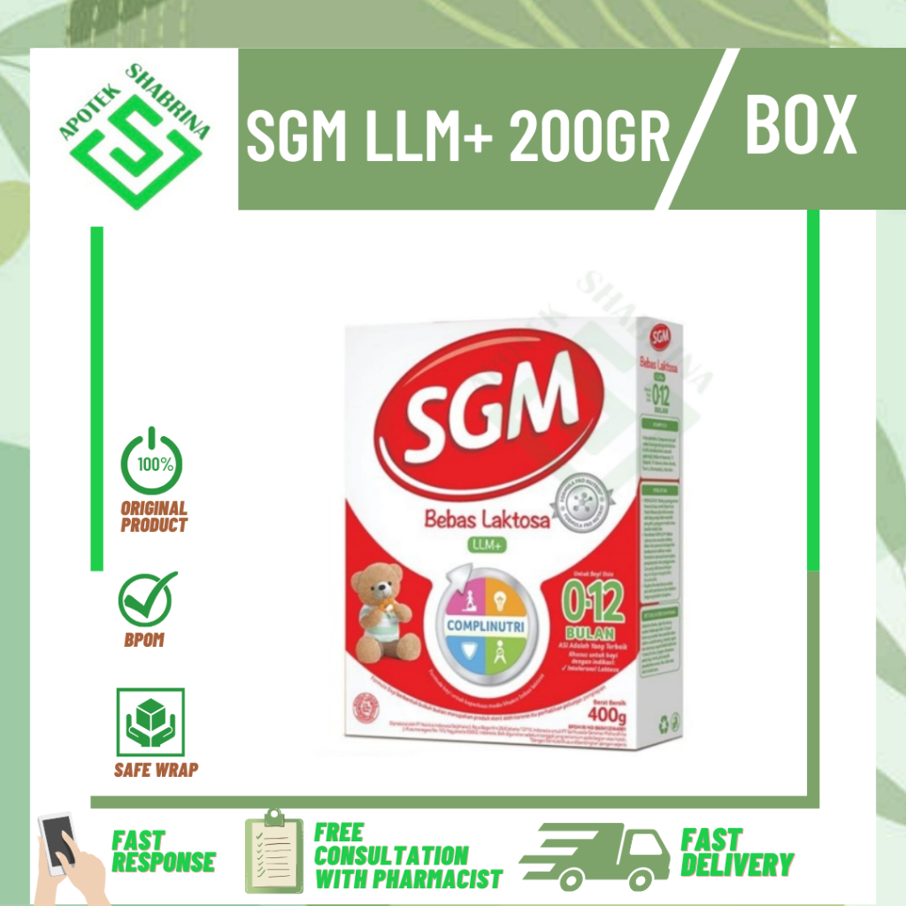 SGM LLM+ / 200GR/400GR / BOX /SUSU BEBAS LAKTOSA