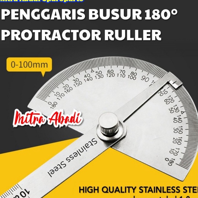 

PROMO SEMANGAT Penggaris Busur 18 Stainless Steel Protractor Angle Ruler