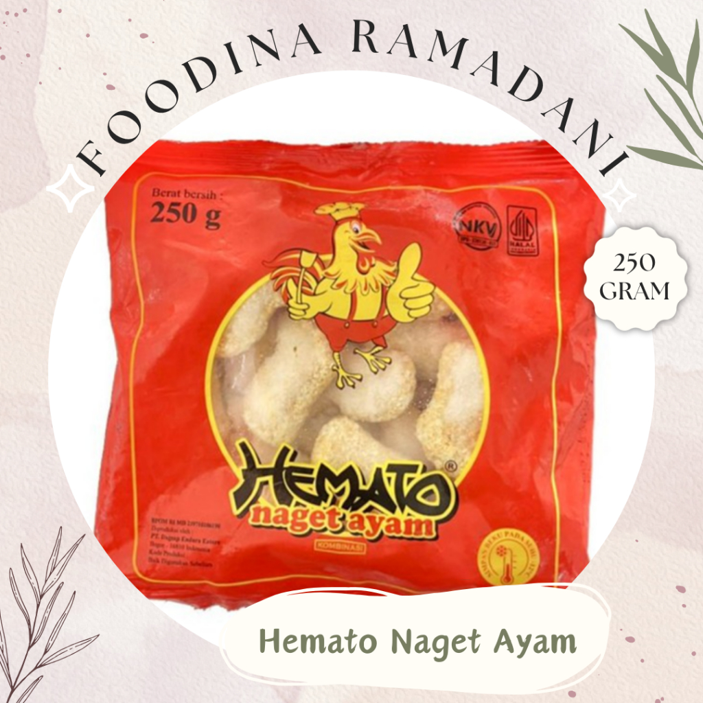 

HEMATO NAGET Ayam Kombinasi - Combination Chicken Nugget Fresh [ Berat 250gr ] Harga Per BKS