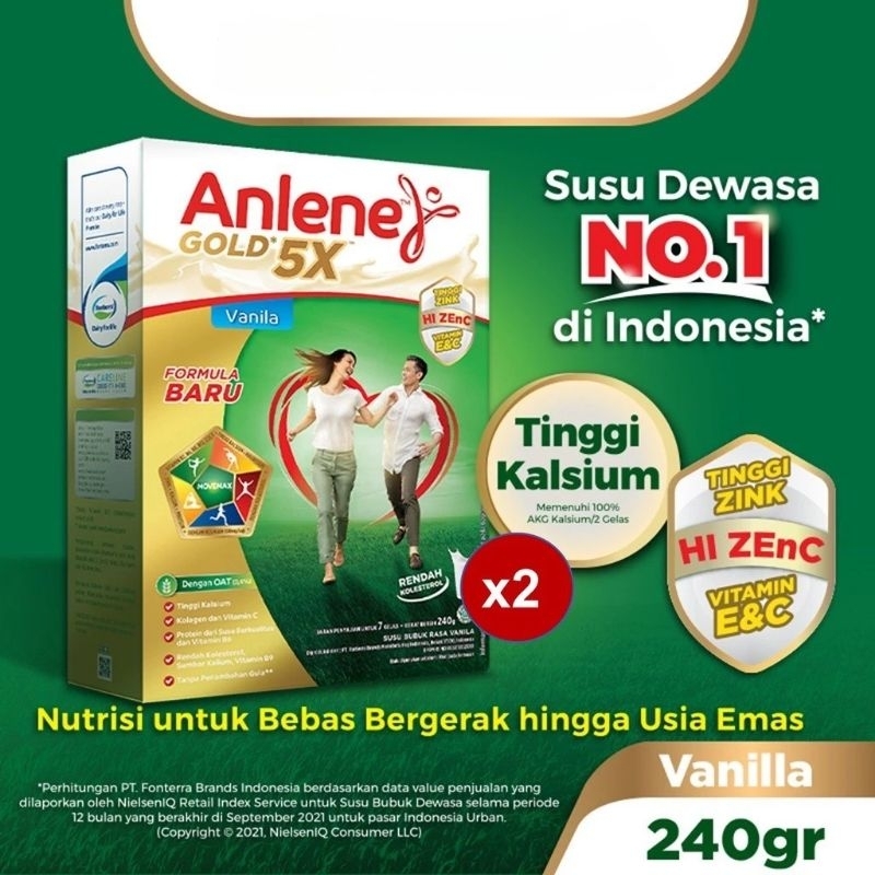 

PROMOO COMBO DEALS ISI 2PCS ANLENE GOLD 5X 240GR