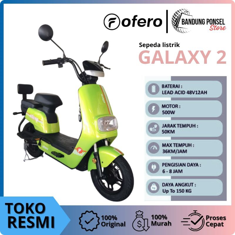 sepeda listrik ofero galaxy2.dinamo 500 watt