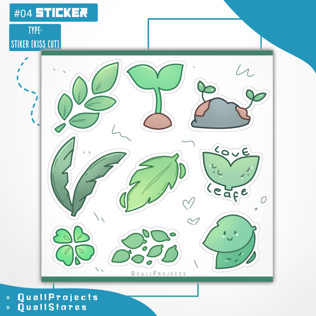 

COD - STIKER SHEET DAUN PERSEGI - STIKER AESTHETIC STIKER KOTAK