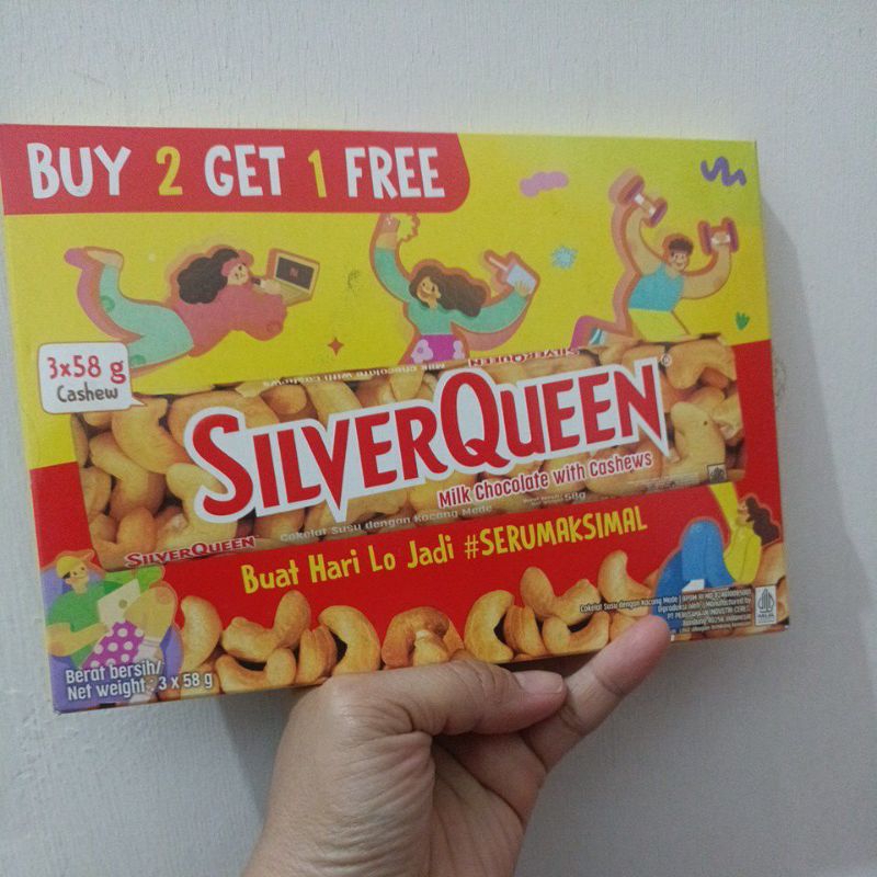 

Coklat Silverqueen Buy 2 Get 1 Free/Silver queen Bu 2 Get 1 Fre