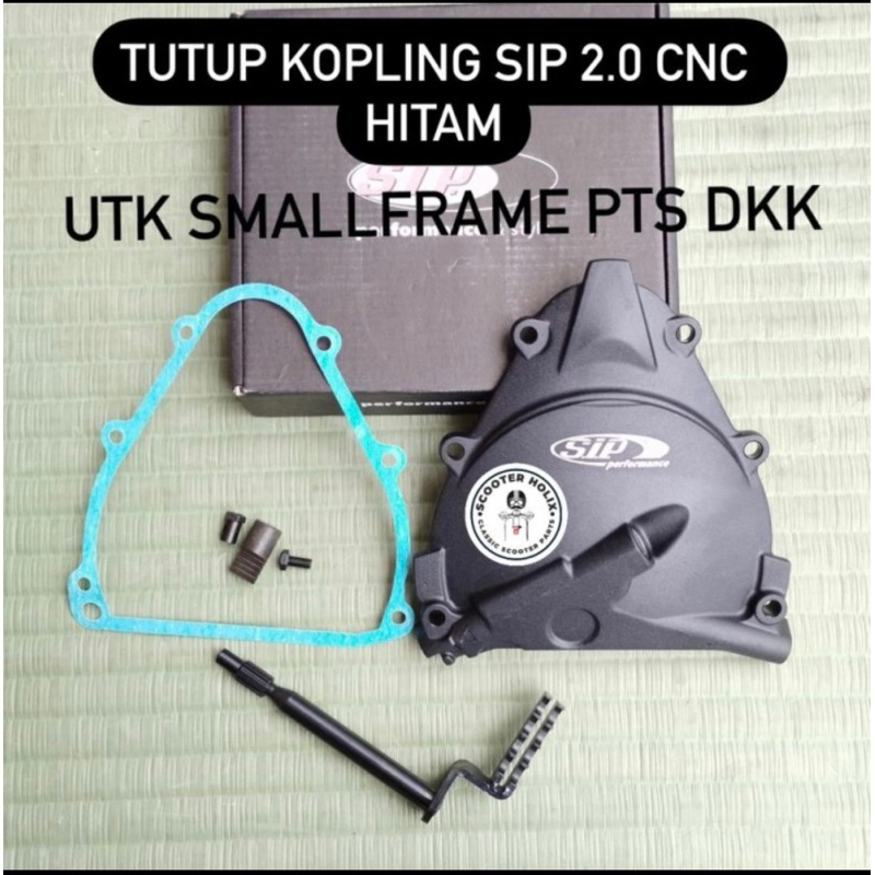 Tutup Kopling SIP Set 2.0 CNC  hitam utk Smallframe PTS dkk.