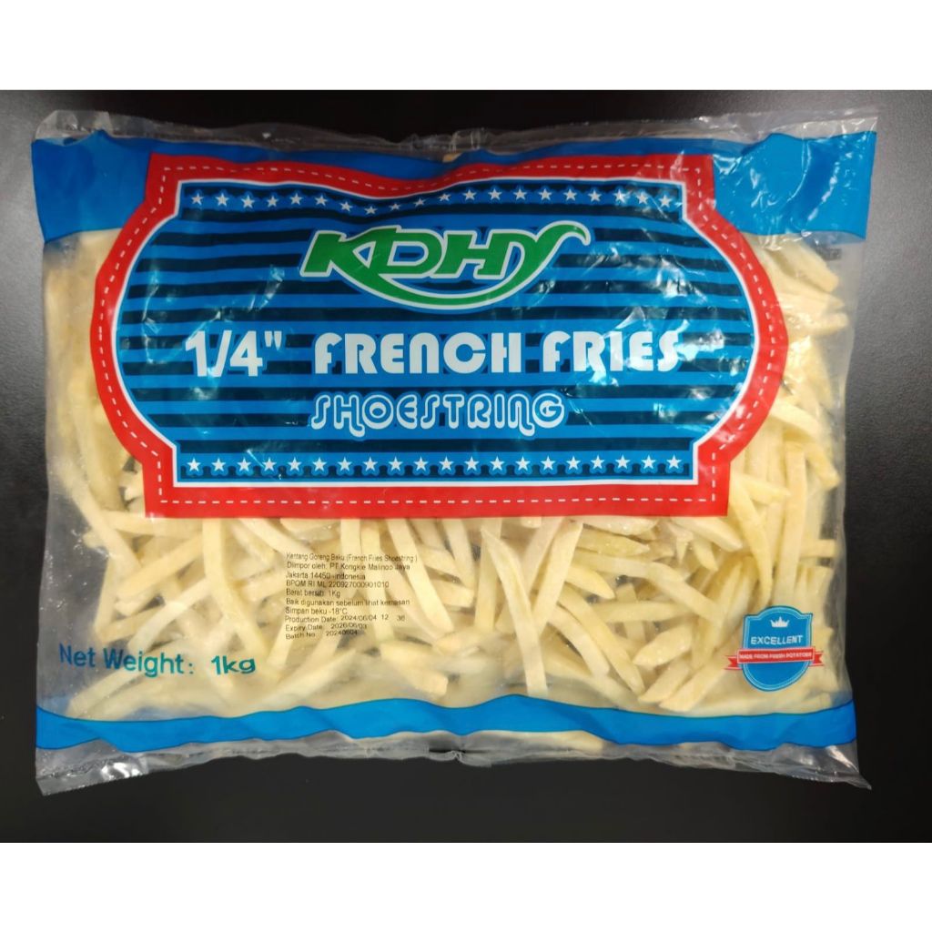 

KDHY 1 kg Kentang Goreng Frozen ( French Fries) Shoestring