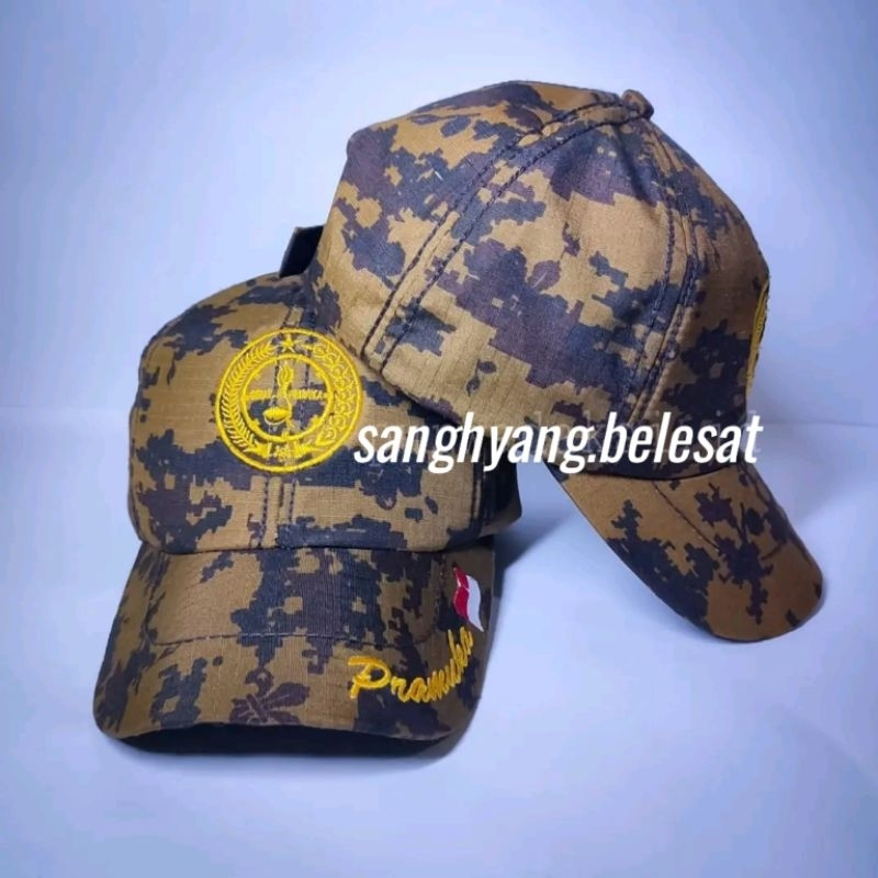 Topi loreng pramuka/Polo Pramuka kain original premium